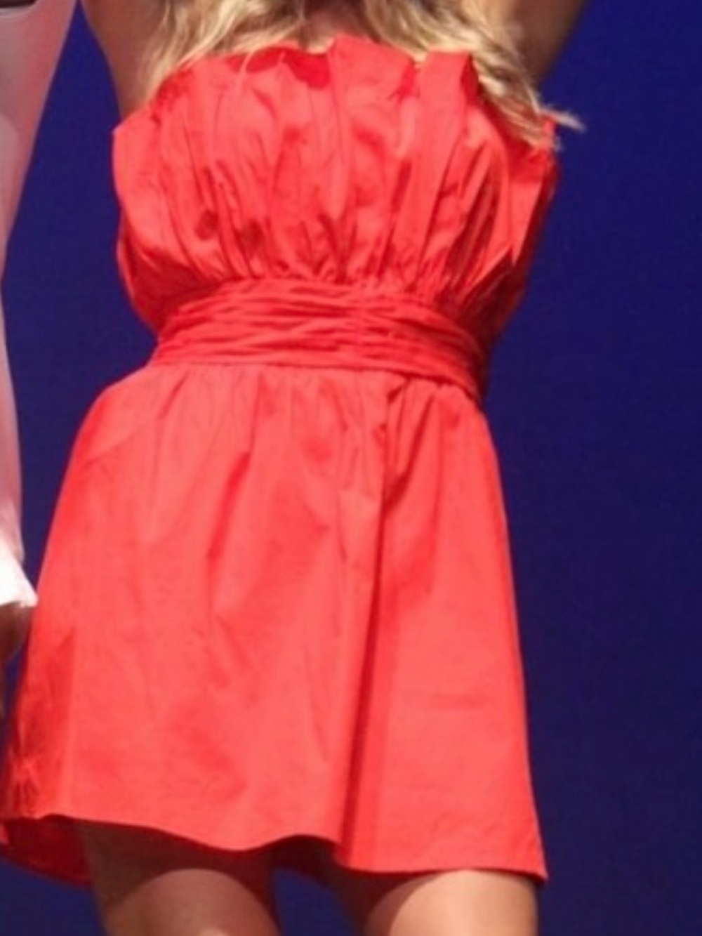 Strapless Red Dress